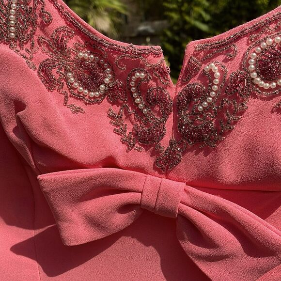 Stunning Vintage Pink Party Dress - Picture 8 of 14